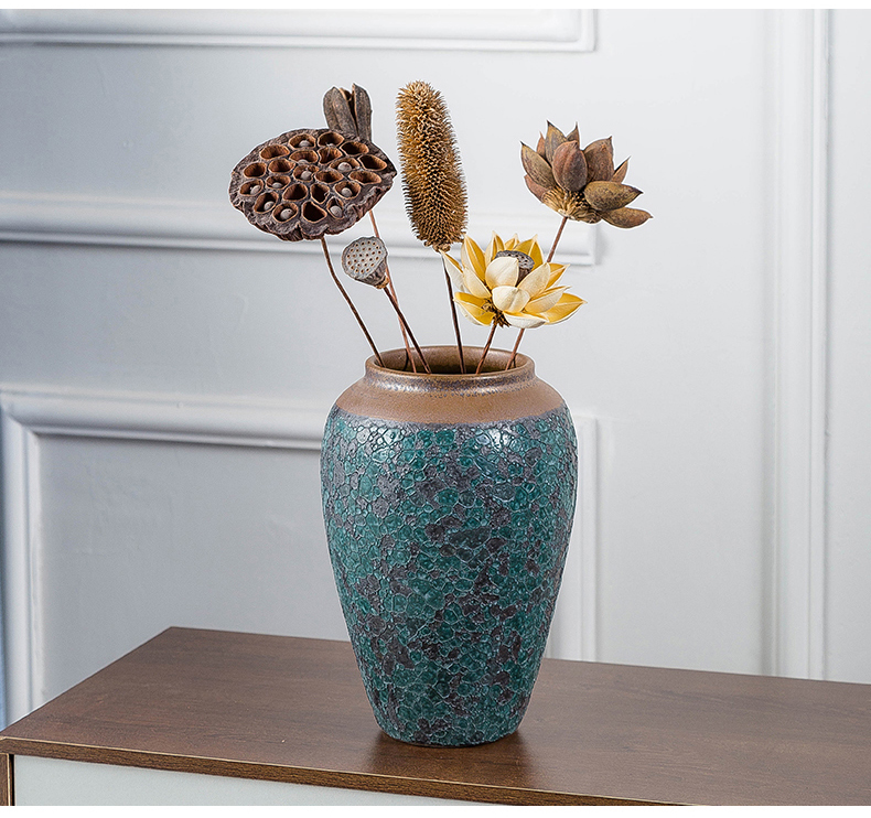 Ancient ceramics vase dried flower vase planting of I and contracted sitting room adornment wine furnishing articles creative flower arranging