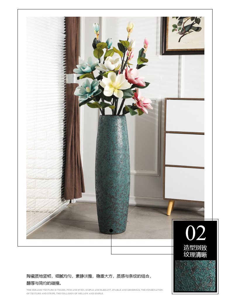 Gagarin ground vase restoring ancient ways American household decoration simulation of large ceramic sitting room adornment flowers in the vase