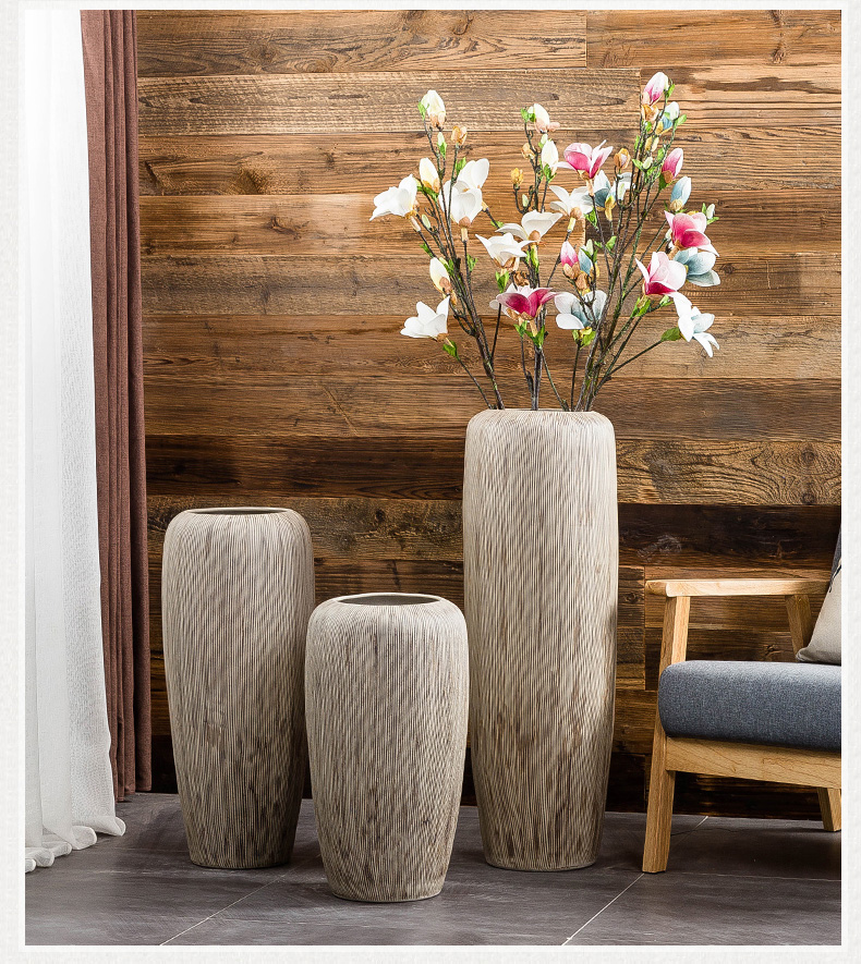 Gagarin ceramic vases, large living room dry flower arranging flowers floor European modern creative furnishing articles