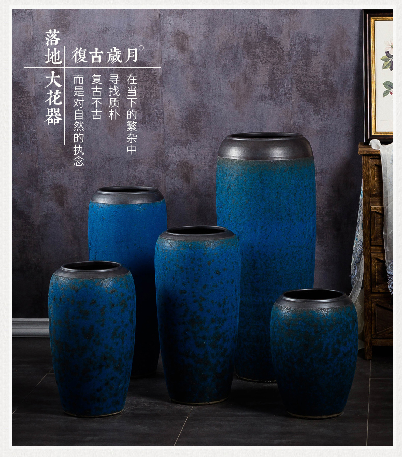 Landing a large ceramic vase furnishing articles contracted and I sitting room dry flower arranging flowers restore ancient ways the hotel villa decoration POTS