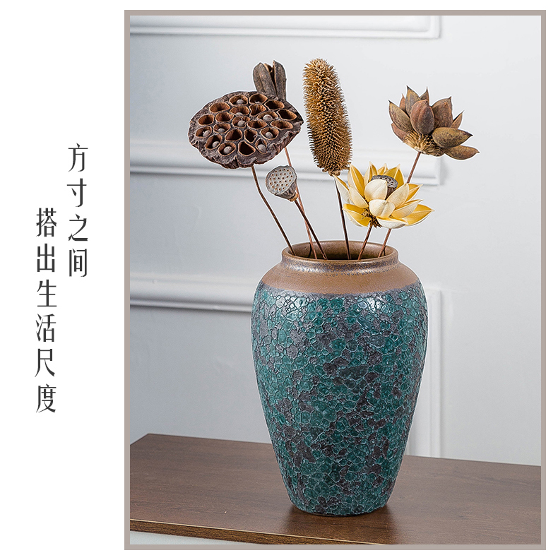 Ancient ceramics vase dried flower vase planting of I and contracted sitting room adornment wine furnishing articles creative flower arranging