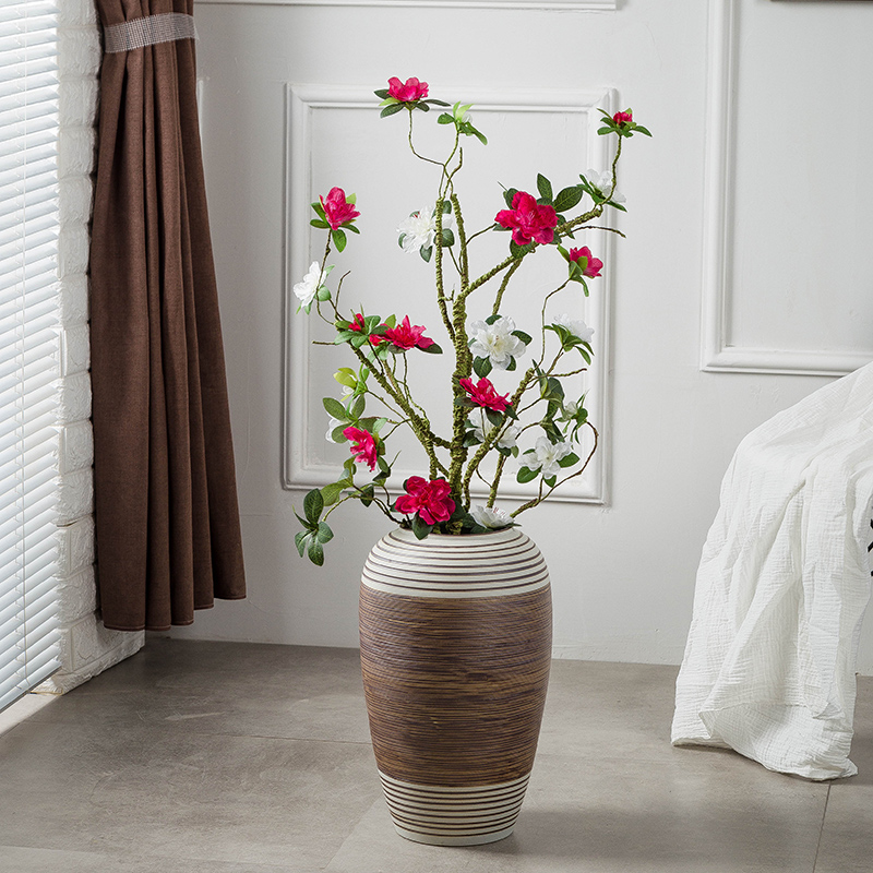 Gagarin ground ceramic vase large suit I and contracted European - style decorative flower arrangement to restore ancient ways furnishing articles a large living room