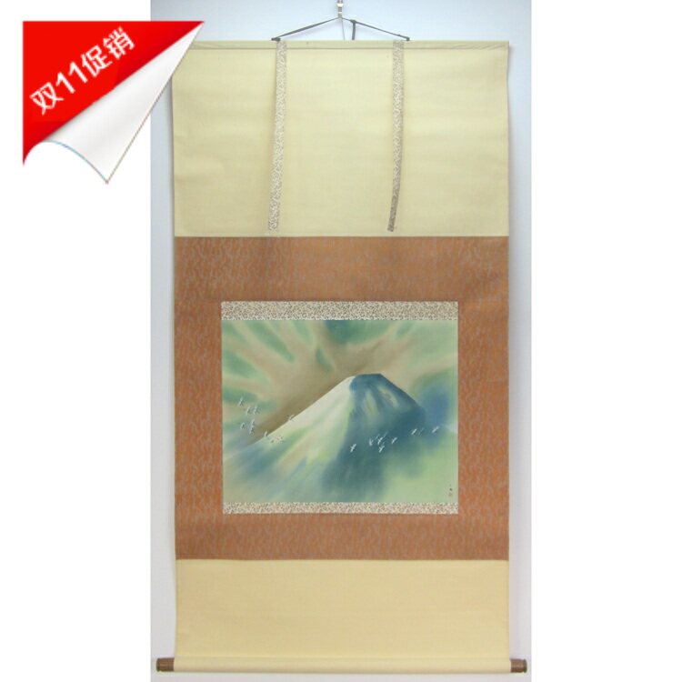 Japanese return old words painting of the Qing Dynasty of the Grand Silk Ben Fuji painting painting painting painting