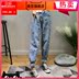 2020 mùa xuân mới Casual Nail Loose-fitting Slim cao eo xà cạp nhỏ Feet Shalon quần Hip-Hop Beaded Jeans nữ 