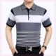 Dài tay tách cà vạt túi đầu mùa thu áo khoác nam giới có độ tuổi trung niên cha polo thực túi T-shirt áo sơ mi nam