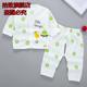 Mùa hè quần áo dài tay bộ đồ lót bông bé pajama synmcon 0-3-6 tháng con trai nữ bé