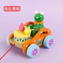 Toys 1 Towing Toddler Car Pulling Rope 2 Girls Playing Drums and Walking - Boys and Children Pulling and Pulling Babys