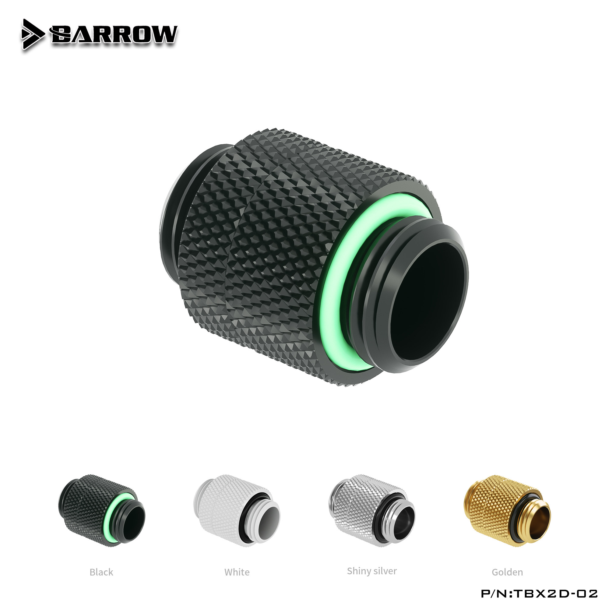 Barrow G1 4 black bright silver white gold double external tooth swivel joint swivel double male screw joint TBX2D-02
