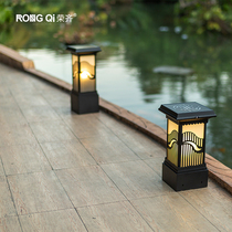 Chinese lawn lamp garden landscape lamp creative floor lamp LED outdoor waterproof solar garden lamp