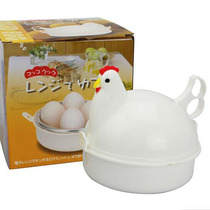 Microwave oven special egg steamer creative chicken-shaped egg cooker convenient childrens nutritious breakfast household egg cooker 4 eggs