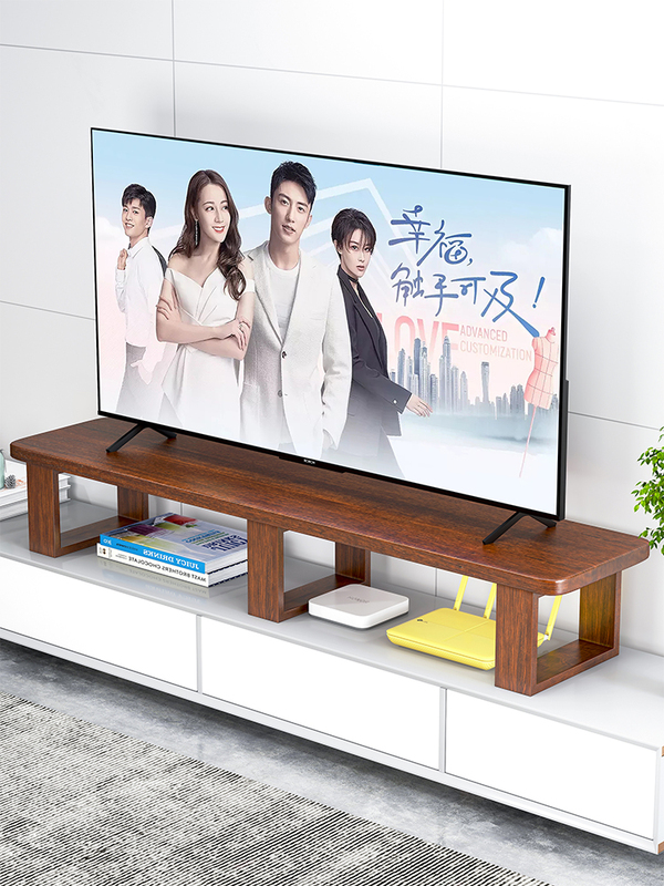 Lcd Tv Storage Rack Living Room Solid Wood Tv Elevated Desktop Monitor Raised Base Raised Bracket