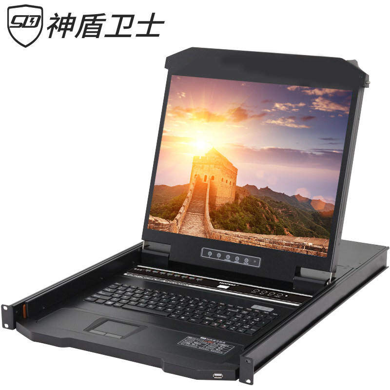 The Aegis Defender kvm switcher 17 inch 8 mouth 16 mouth 4 mouth can upgrade IP remote digital rack liquid crystal