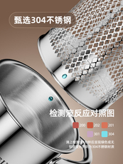 Фритюрница 家用304不锈钢油炸锅油炸壶小炸篮省油加深加高炸锅多功能油炸壶 Gufa