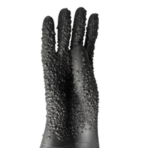 Gree sandblasting machine gloves sandblasting gloves thickened wear-resistant soft rubber particles wrinkled smooth protective gloves