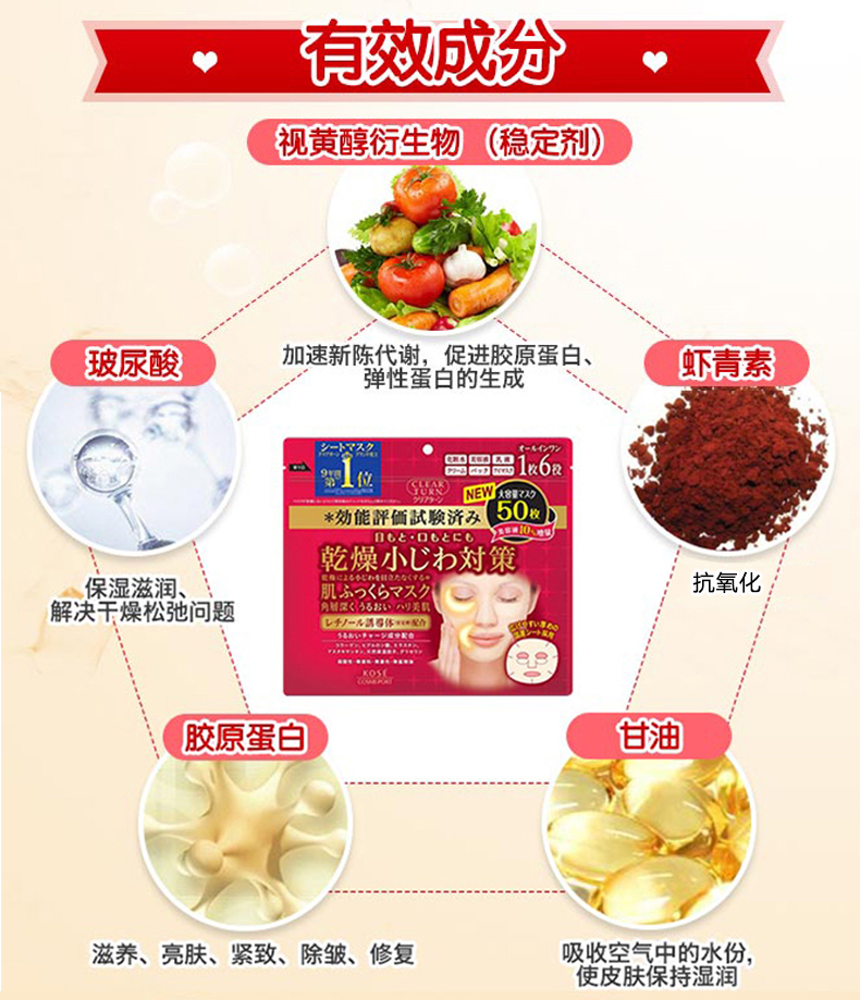 Nhật Bản lụa cao quyến rũ Nhật Bản phong phú đàn hồi giữ ẩm làm sáng da mặt nạ nữ đích thực 50 viên / túi - Mặt nạ mặt nạ giấy khô
