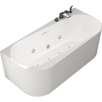 Travel acrylic massage bathtub home independent small apartment back-to-wall hotel bed and breakfast bathtub