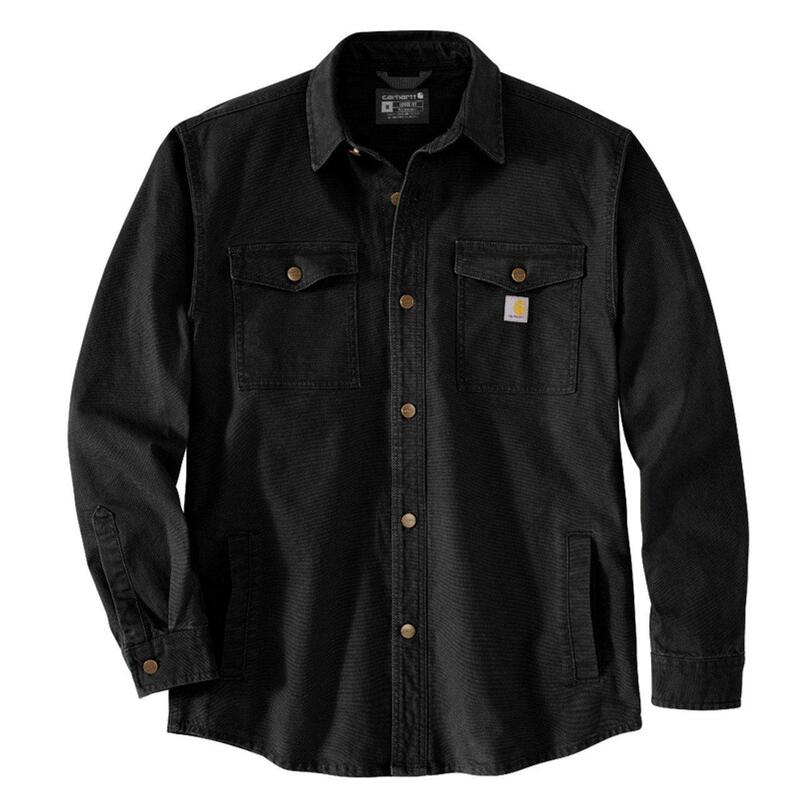 Carhartt Main Line 106384 Rugged Montana Heavy Canvas Casual Jacket Shirt, Loose and Flexible