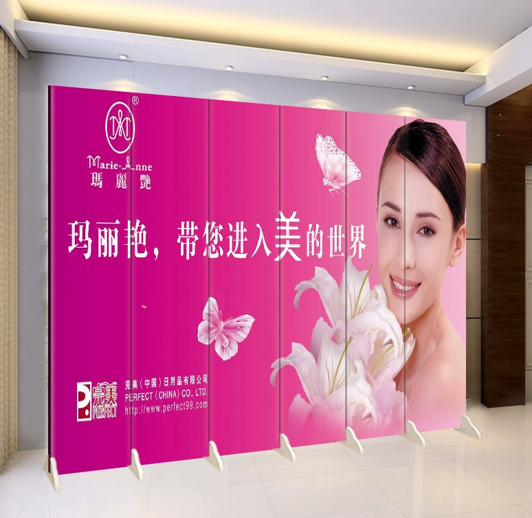 Mary Yan vẻ đẹp sức khỏe gấp tường hai mặt màn hình phân vùng thời trang phòng khách hiên thẩm mỹ viện hàng rào - Màn hình / Cửa sổ vach ngan phong khach