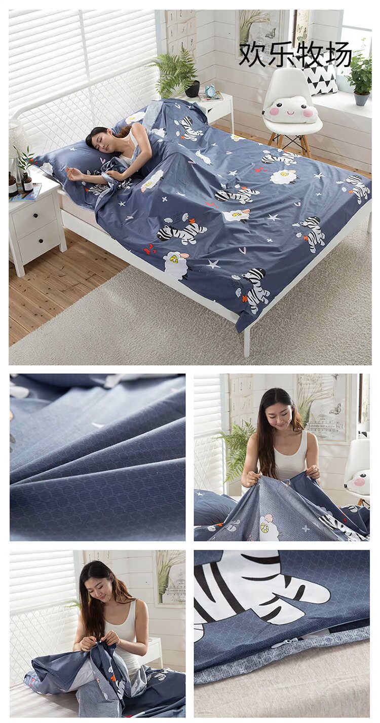 [cotton nguyên chất] khách sạn bẩn túi ngủ người lớn trong nhà đi công tác đơn du lịch bông di động chống bẩn - Túi ngủ túi ngủ naturehike u150