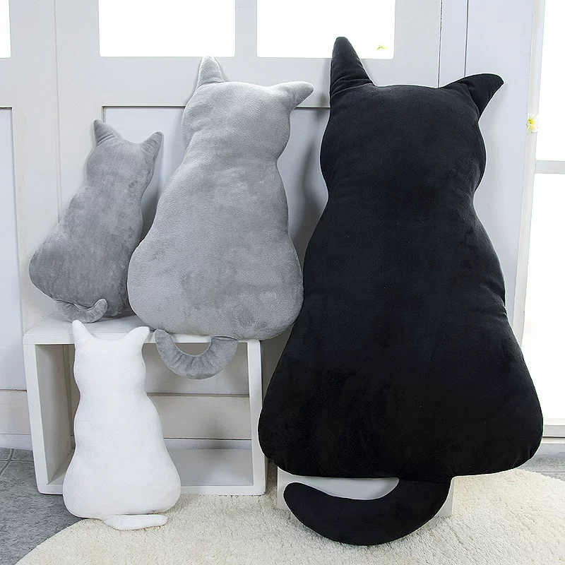 Pillow, plush toy, doll, sofa, cat, kitten