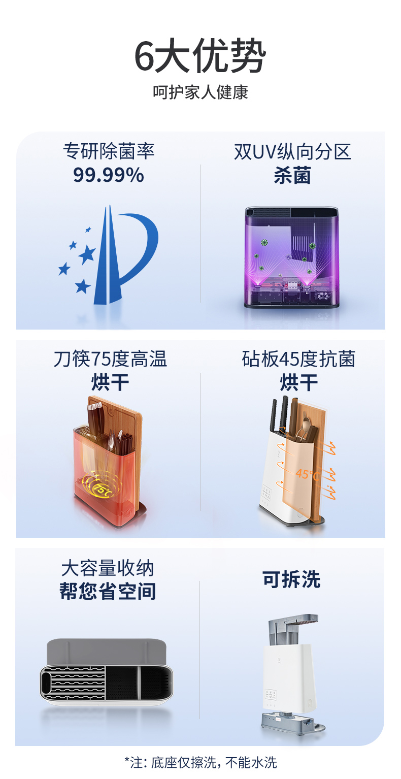 低过双11！老板旗下高端品牌，专利巡航除菌：火鸡 刀筷砧板烘干消毒机KR61 269元包邮（双11预售价299元） 买手党-买手聚集的地方