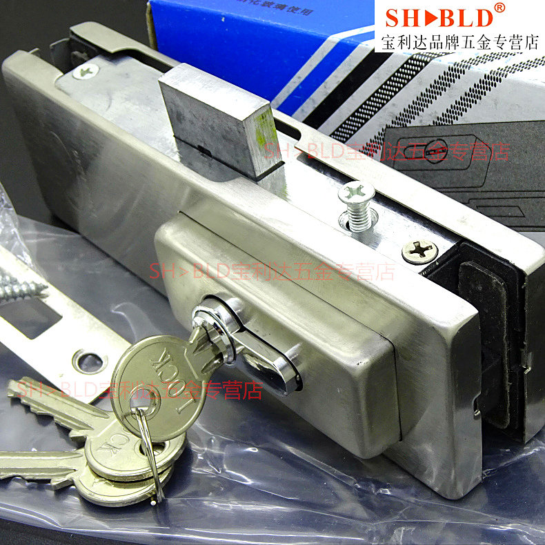  glass door car position lock ground spring no frame door glass door lock stainless steel upper and lower door clip car position lock fitting ground