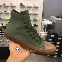 Hàn Quốc mua Converse Converse Giày nam cao cổ màu xanh lá cây cao cấp dành cho nam và nữ 155498C thế giới giày đẹp