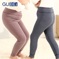Gats up the girl cotton pants plus suede thickened autumn and winter integrated fat children autumn pants Develvet wearing children warm pants