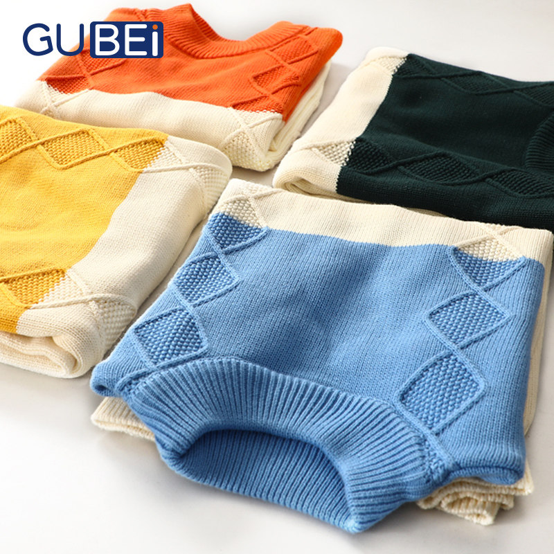 Spring and Autumn Children's Knitwear Cotton Baby Sweater Big Children's Bottoming Shirts Children's Sweaters Boys Sweater Pullovers