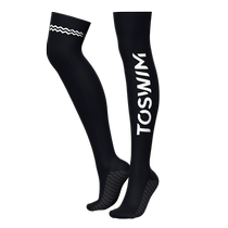Goggleman recommends TOSWIM diving socks for women non-slip over-the-knee long snorkeling socks high-elastic warm beach socks