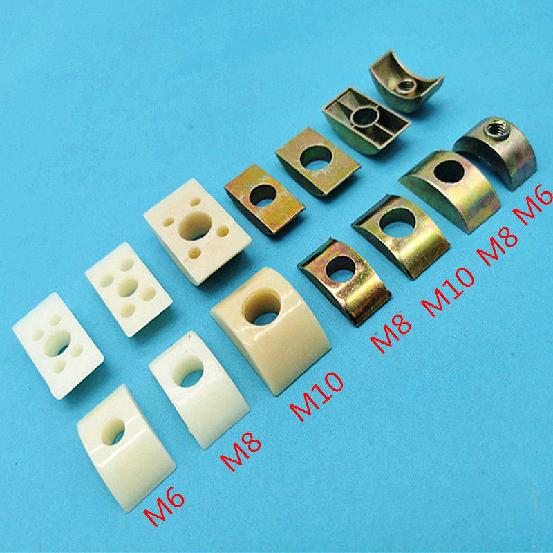 M6M8M10 Plastic Half Moon Alloy Moon Tooth Spacer Solid Iron Half Moon Furniture Five Gold Accessories Nut Moon Shaped Cushion