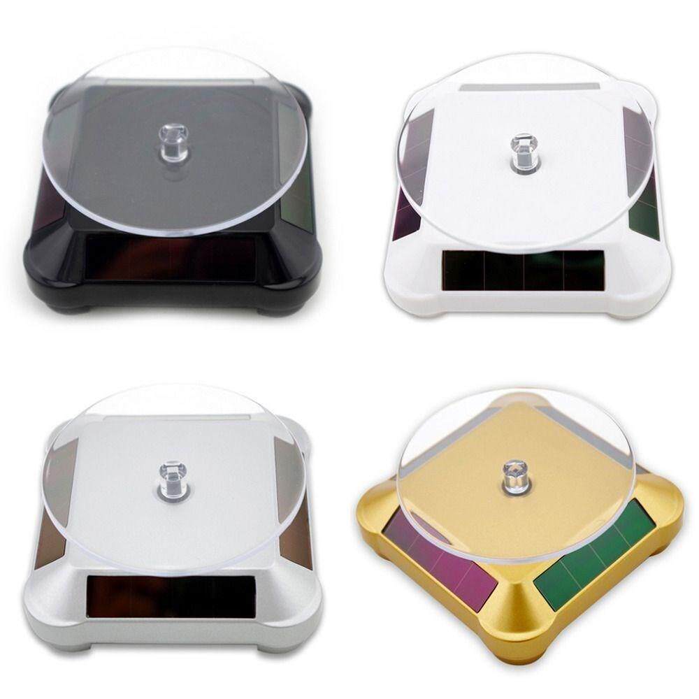 solar showcase 360 ​​turntable rotating jewelry watch ring dis