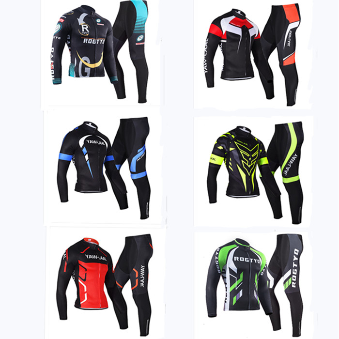 Team version spring and autumn mountain bike clothing plus velvet men's and women's bicycle clothing long-sleeved large size trousers cycling clothing custom