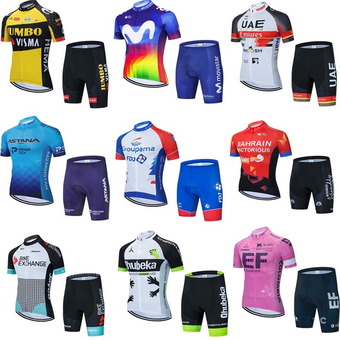 New Tour de France Fleet version riding suit Men's short sleeve suit self-propelled speed dry and breathable road outdoor car customisation