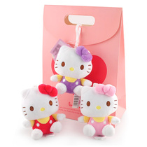 Super cute genuine hello kitty plush toy KT cat doll hello kitty doll girlfriend birthday gift