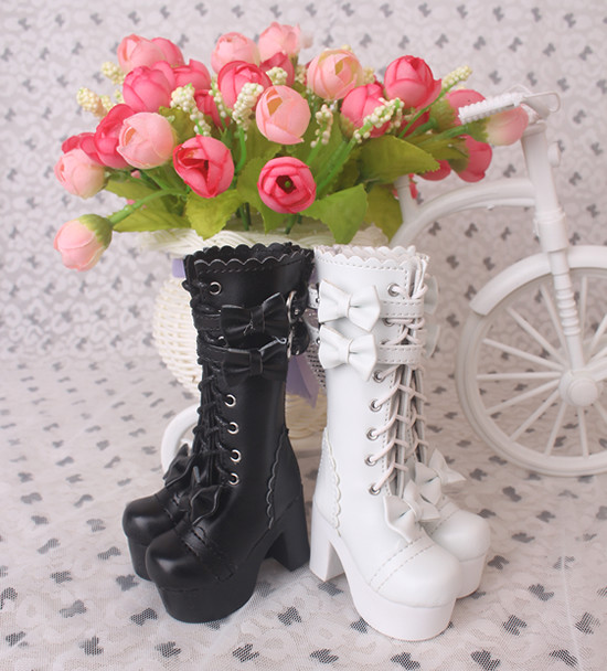bjd doll sd doll 1 4 new bow boots high-top shoes