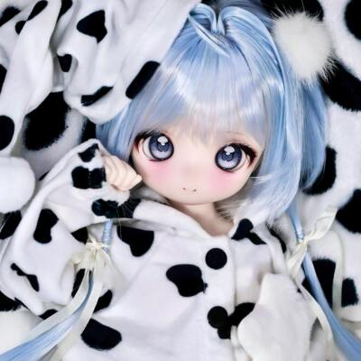 bjd doll, bjd official doll, 4-point 2D girl, complete set of whole doll, bjd solid body, bjd doll