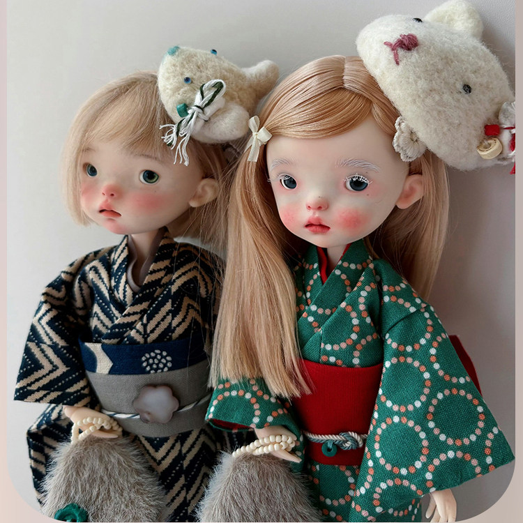 1/6 BJD Doll Landoudou Jointed Flexible Eyes Face Makeup Resin