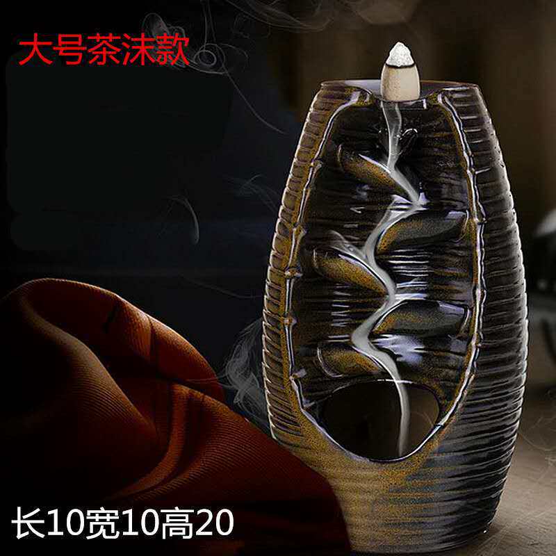 Керамическая благовола -горелка обратно водопад водопад водопад дымовой центр курильница   