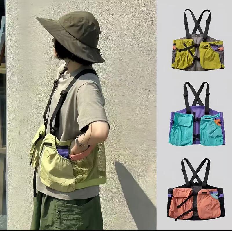 【Minimalist Combat Gear】New Summer Model Unisex Outdoor Hiking and Rock Climbing Breathable Mesh Multifunctional Vest