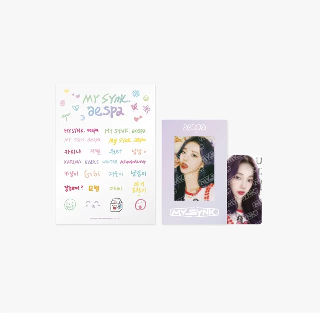 [Spot] 2022 AESPA FM My SYNK Sticker Photo Card Card