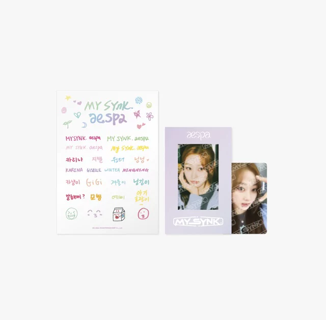 [Spot] 2022 AESPA FM My SYNK Sticker Photo Card Card
