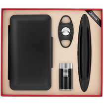 CIGARLONONG EGGPLANT CEDAR EGGPLANT SMOKING KIT NATURAL CEDAR WOOD CIGAR CASE GIFT BOX KIT CLT-23LL