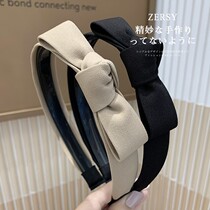 Han Edition Hair Stirrup Netting Red 2021 New South Korea Brief About 100 Hitch Bow Tie with Toothed Anti Slip Hair Card Head Hoop