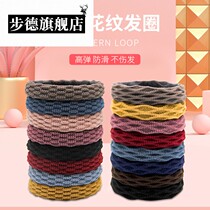 Leather band female tie hair rope Black head rope Korean hair accessories Simple leather case thick hair circle adult headdress
