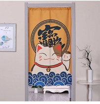 Wealth cat door curtain cloth air conditioning creative window private room cover curtain room partition curtain locker room clothing store