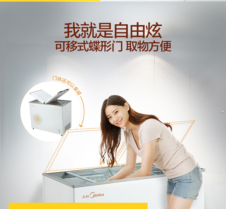 Tủ đông lạnh / làm đẹp BCD-220M (E) tủ đông lạnh ngang nhanh đông lạnh nhà nhiệt độ gấp đôi tủ đông lớn - Tủ đông tủ đông loại nhỏ