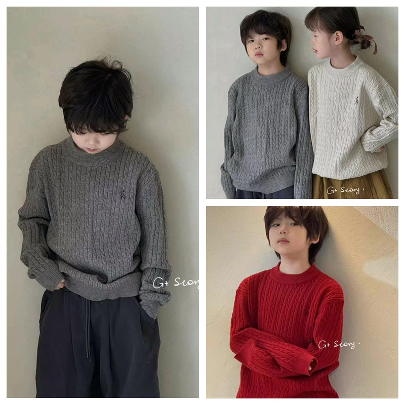 G+ Children's Clothing 2024 Winter New Style Boys' and Girls' Round Neck Sweaters, Knitwear, Cashmere Sweaters, Base Layer Sweaters for Older Children 6860 G+ Children's Clothing 2024 Winter New Style Boys' and Girls' Round Neck Sweaters, Knitwear, Cashmere Sweaters, Base Layer Sweaters for Older Children 6860