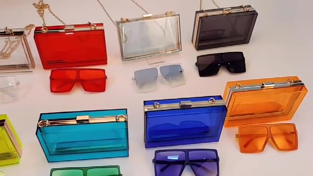 China Wholesale Glasses And Purse Set Acrylic Purse Transparent Bag