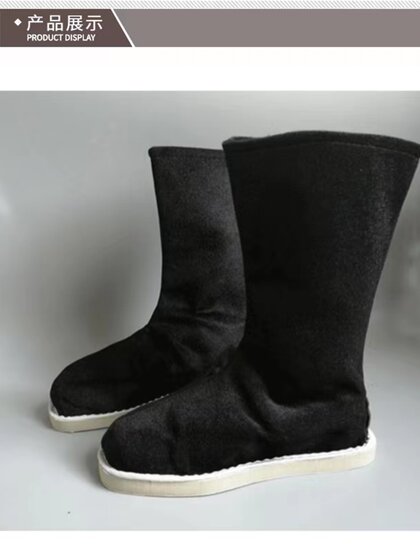 汉服鞋子布鞋官靴古装靴子武侠长筒靴男女同款书生古风鞋子通用春